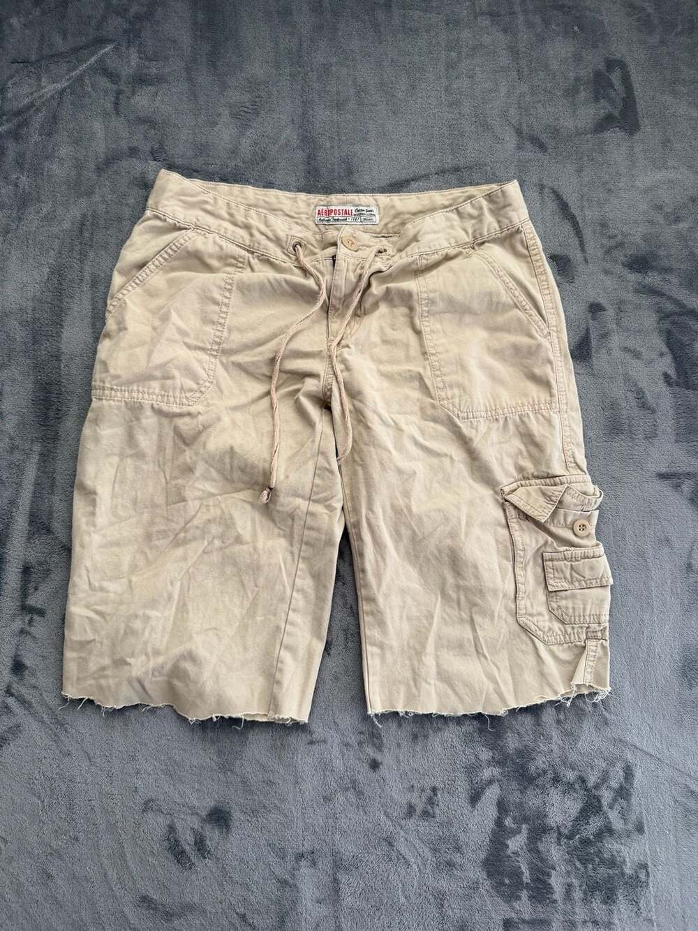 Aeropostale Cotton Goods Vintage Cargo Shorts Tan Size 5/6